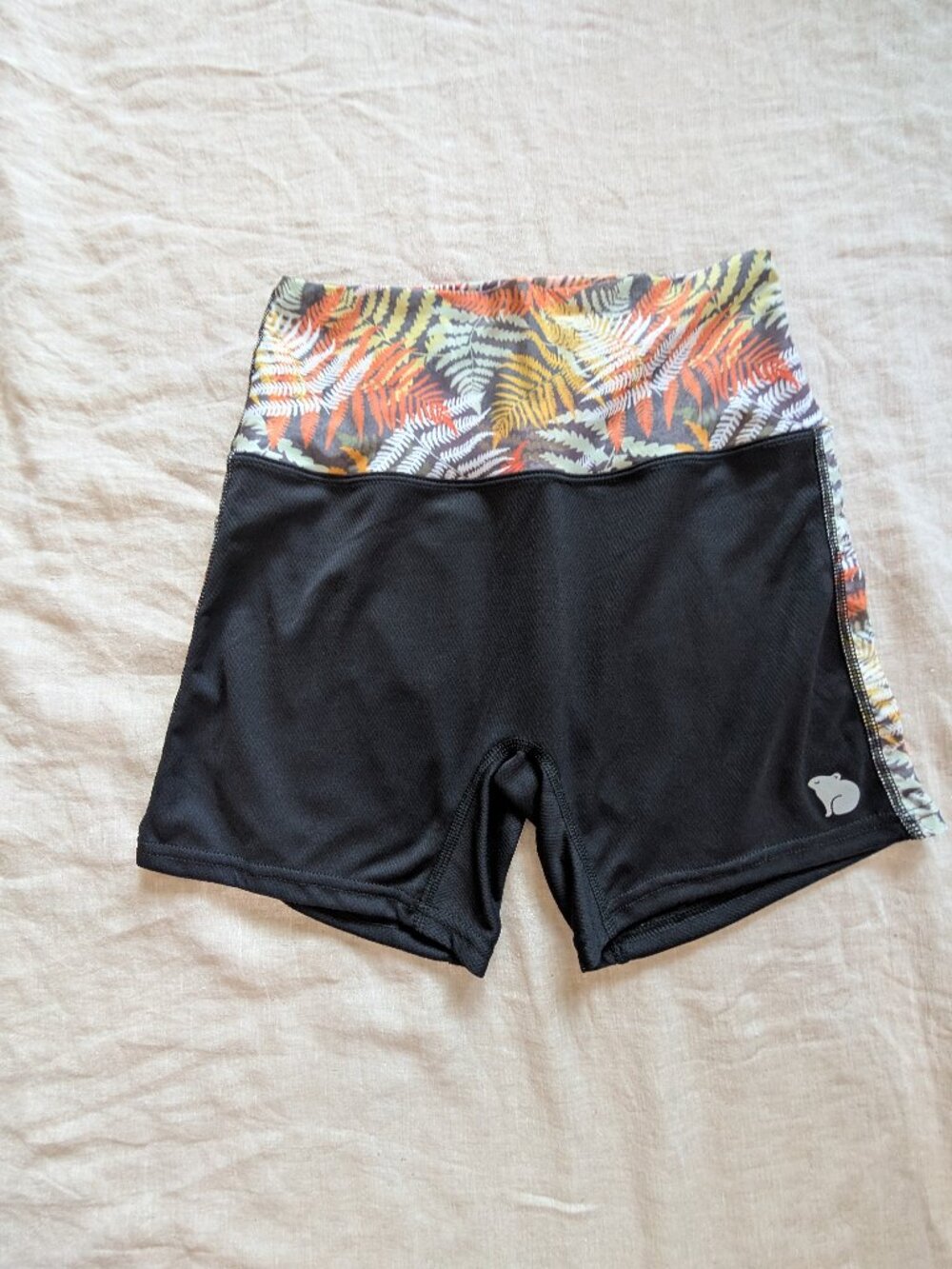 Kula Black Fern Pika Shorts